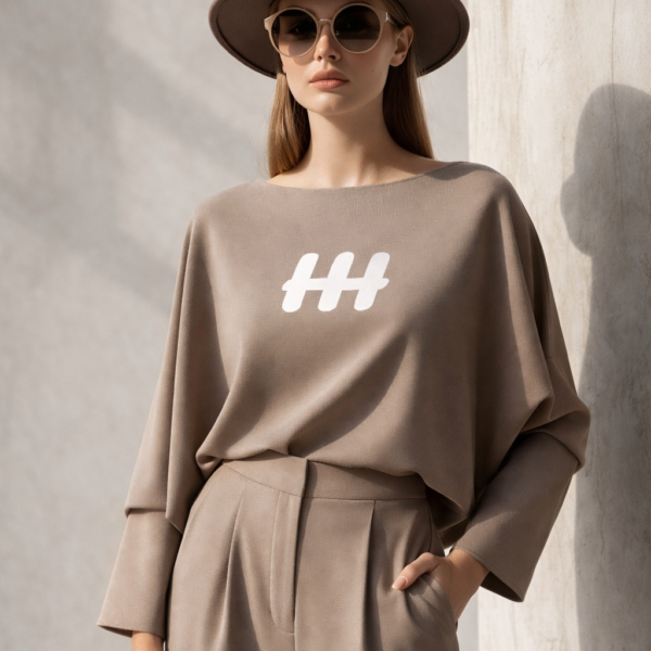 Taupe Flow Oversized Co-Ord Set